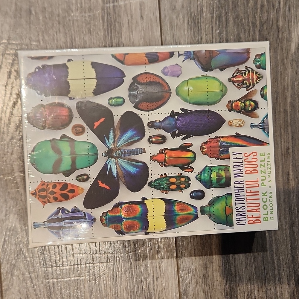 NWT Christopher Marley Beautiful Bugs Block Puzzle ages 3 to 103
